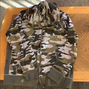 Camo Zip Up Hoodie